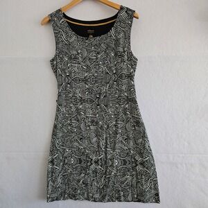 Skunkfunk x GREMS Reversible Dress Black White Geometric Print Sleeveless Size 2